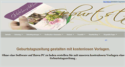 Desktop Screenshot of geburtstagszeitung.wtp24.de