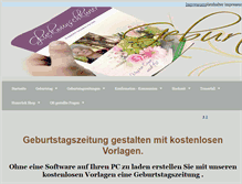 Tablet Screenshot of geburtstagszeitung.wtp24.de