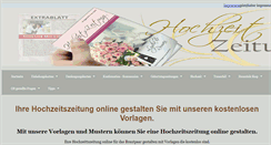 Desktop Screenshot of hochzeitszeitung.wtp24.de