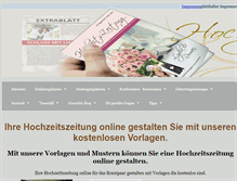 Tablet Screenshot of hochzeitszeitung.wtp24.de